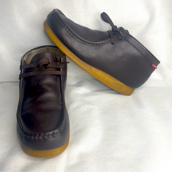 Clarks Other - Clarks Shacre Wallabies Shoes Boots Men's Size US 8 M Brown Leather On Beeswax